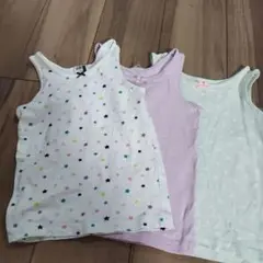 H&M ノースリーブタンクトップ 3枚セット 100cm
