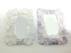 ホイップデコ B8 ホイップケース トレカケース ハンドメイド 紫 パープル 白