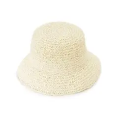 新品タグ付き♥バケットハット アイボリー♥細編み 春夏コーデ♥シューラルー