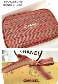CHANELシャネルホリデースクラッチポーチ、チャーム