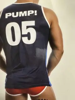 PUMP! TITAN Tank L ブルー×ネイビー