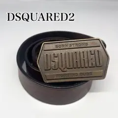 DSQUARED FIGHTING DUDE ベルト ブラウン DSQUARED FIGHTING DUDE ベルト ブラウン