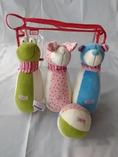 アニマルボーリング ぬいぐるみピン+布製ボール ボーネルンド
