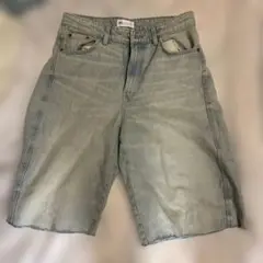 セール中！ ZARA ハーフパンツ 切りっぱなし バギー