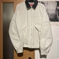 supreme leather color utility jacket M