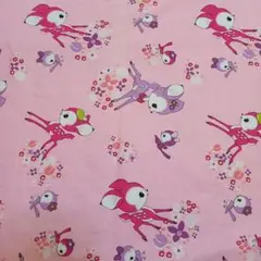 宇山あゆみ生地　カナリヤコレクション　バンビ　ハギレ