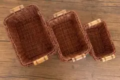 かご　３つ　小物入れ