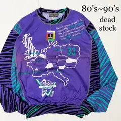 90's JUMBO OZAKI 総柄 ライトスウェット カットソー タグ付