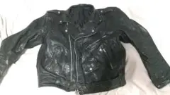 ブラックレザーライダースジャケット
