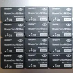 SONY MEMORY STICK PRO Duo 4GB 12個セット