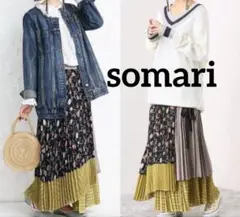 半額　somari ソマリ ロングスカート アシメ antiqua アンティカ