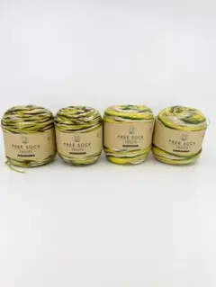 ユザワヤ　フリーソックフルーツ　バナナ・キウイフルーツ　合計4玉セット　廃番品