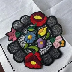 ハンガリーカロチャ刺繍コースター おまけ付き