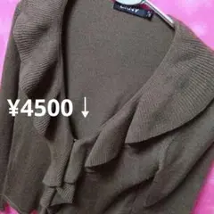 P/S ダナキャランニューヨーク　カーディガン　茶￥4500↓