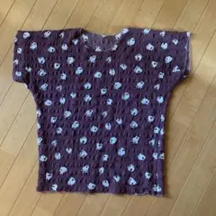 パープル 紫 半袖カットソー 古着