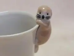 サンアート カワウソ 陶器カップ マグカップ ラッコ