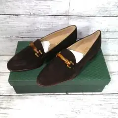 gucci スウェード バンブー ローファー スリッポン