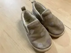 アプレレクール　クマ柄のシューズ　15cm