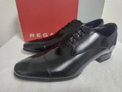 【新品】REGAL　リーガル　ストレートチップ　内羽根　ブラック　25cm