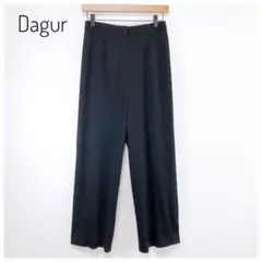 日本製 Dagur シンプルワイドパンツ ウエストサイドゴム 楽ちん 無地 F