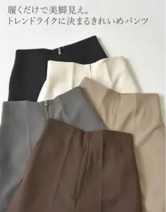 リエディ❤️カットツイルハイウエストジップパンツ❤️グレー❤️低身長❤️SCサイズ