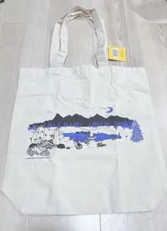 ムーミン　スナフキン　森と湖のイラスト トートバッグ　イギリス購入