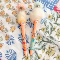 壁画作家 今川咲恵さんのボールペン 花咲か爺さん2本セット◎ ネックレスとしても