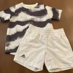 adidas Tシャツとショートパンツセット　130