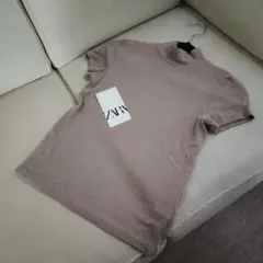 新品　ZARA　カットソーTシャツ　ベージュ　М