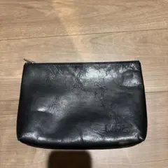 MHLマーガレットハウエル　レザーポーチ　ブラック