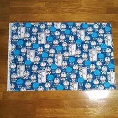 ドラえもん プリント生地 綿(青)