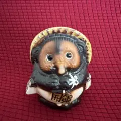開運　たぬき　狸　陶器　置き物　商売繁盛　縁起物