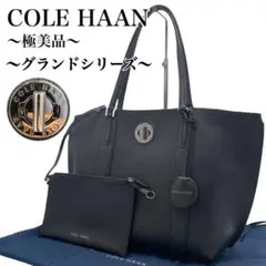 【美品✨】コールハーン グランド トートバッグ サークル レザー ポーチ 黒