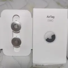 未使用　Apple AirTag 2個セット　アップル　エアタグ