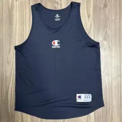 チャンピオン バスケ ドライ メッシュ タンクトップ ネイビー M