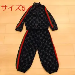 GUCCI キッズ セットアップ サイズ5 ラメ パンツ GG柄