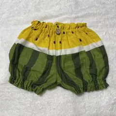 「ハンドメイド」スイカ柄ボトムス 80〜90サイズ