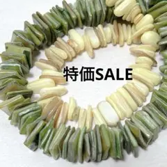 xi837/SALE！シェル◇グリーン・イエロー　チップ形2連