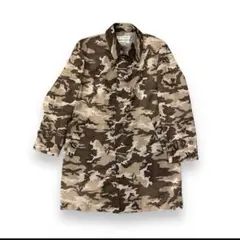 COMME des GARCONS Mesh camo trench coat