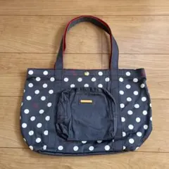 サマンサタバサデラックス　トートバッグ　ドット柄