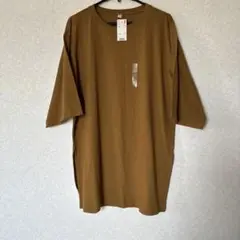 UNIQLO オーバーサイズスリットチュニック ビックTシャツ　ワンピース