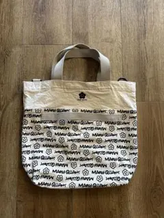 MARY QUANT キャンバス生地総柄ハンドバッグ マリークワント コンパクト