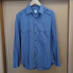 ADEL　長袖シャツ Ｌサイズ　青　コットン