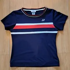 YONEX VersaCOOL ネイビー ストライプウェア レディースOサイズ