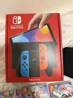 Nintendo Switch 有機ELモデル 本体　ソフト、ケース付き