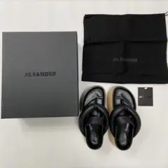 【JILSANDAR 】厚底プラットフォーム下駄サンダル BLACK