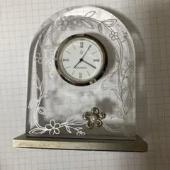 最終値下げ‼️Mikimoto 花柄置時計