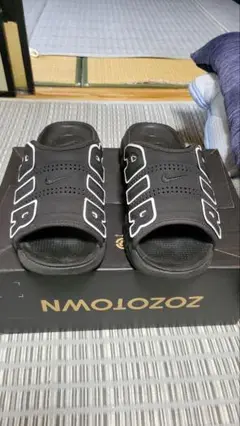NIKE エアモアアップテンポ スライドサンダル ブラック 値下げ不可