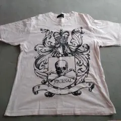 スカルと王冠のグラフィックTシャツ