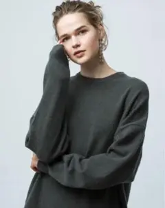 extreme cashmere ロンハーマン別注 ニットプルオーバー カーキ